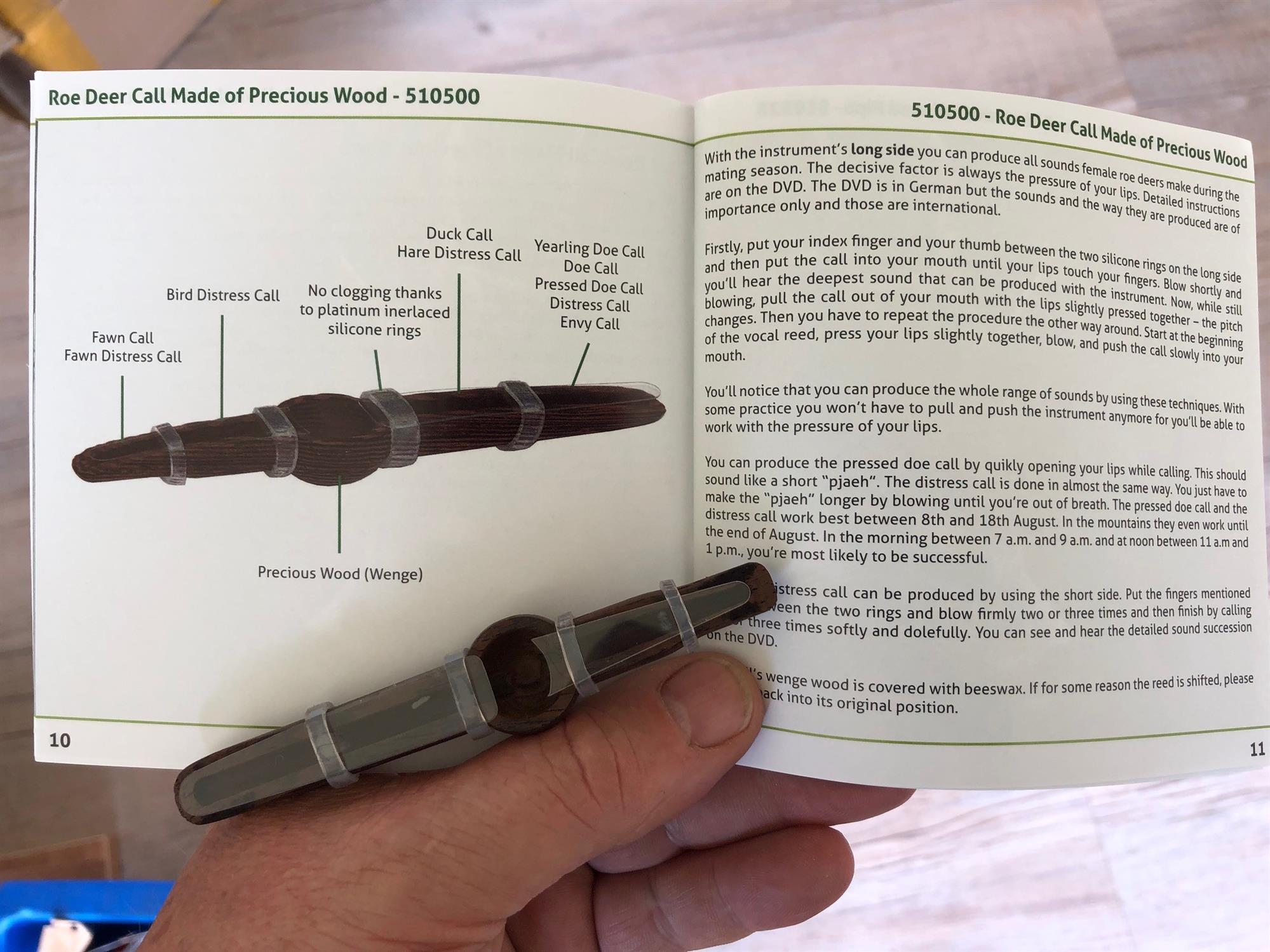 Klaus Weisskirchen Roe Deer Call with Instructions DVD