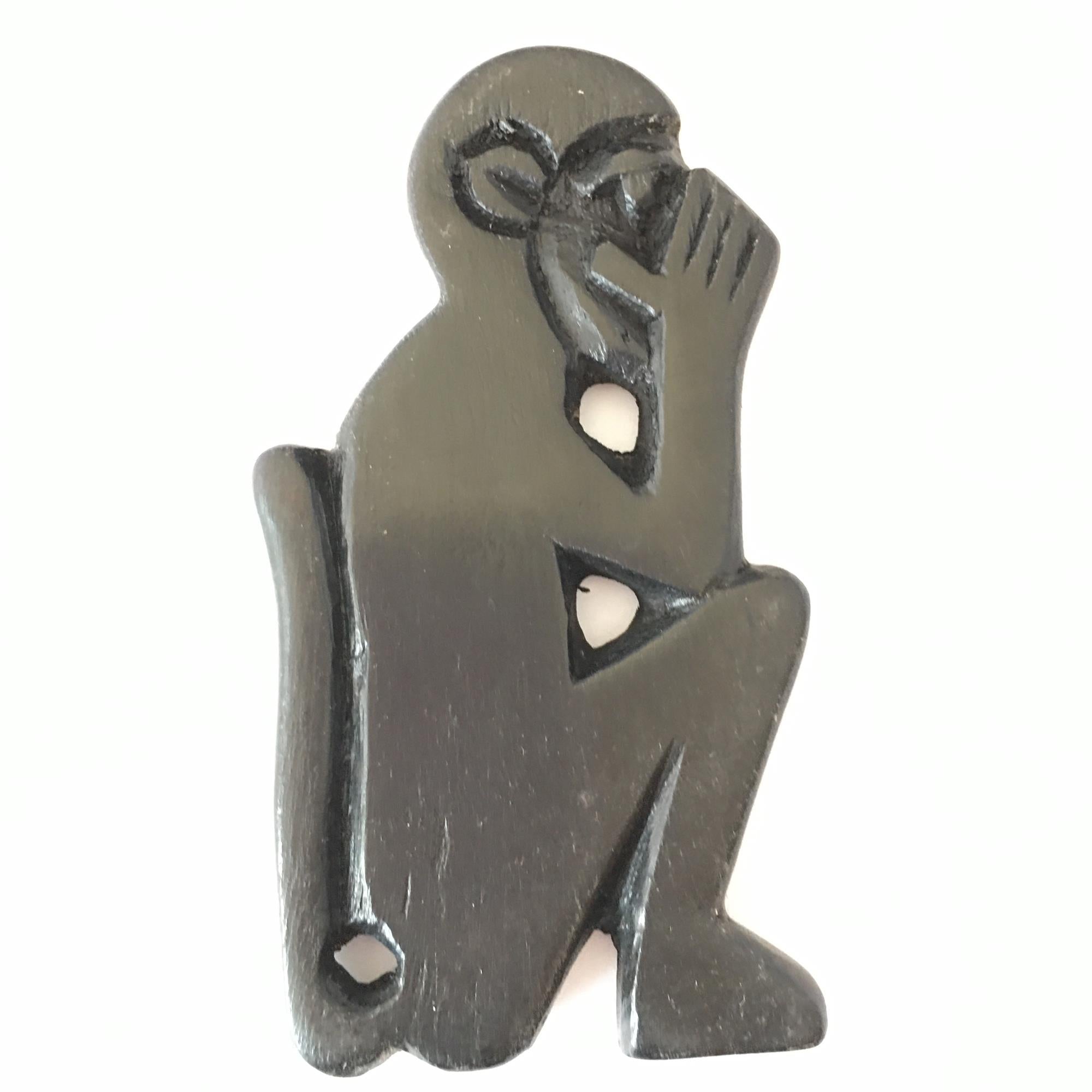 Hand-carved zebra key ring from A1 Decoy Ltd, featuring detailed animal design and natural wood finish.