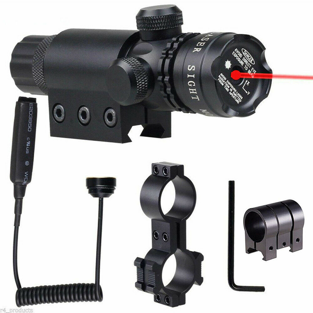 Red Dot Laser Scope Sight by AliExpress, showing a compact tactical sight with adjustable features and red laser aiming point.