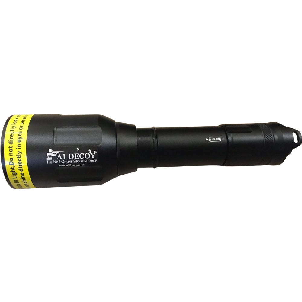 SPALE Alpex Illuminator Night Vision Infrared Torch with black handle and infrared lens for enhanced night visibility