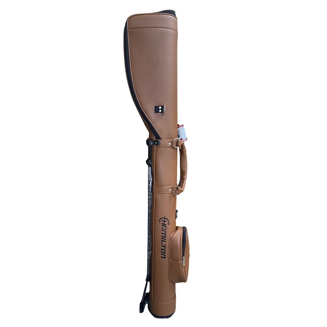 Hamilton Slip Stand for clay pigeon shooting, green shotgun slip stand with integrated legs, designed for stability and easy setup.