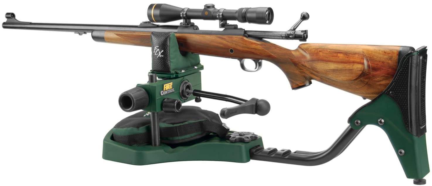 SPORTSMAN Caldwell Lead Sled FCX for rifle stability and recoil absorption, shown set up with adjustable weight system.