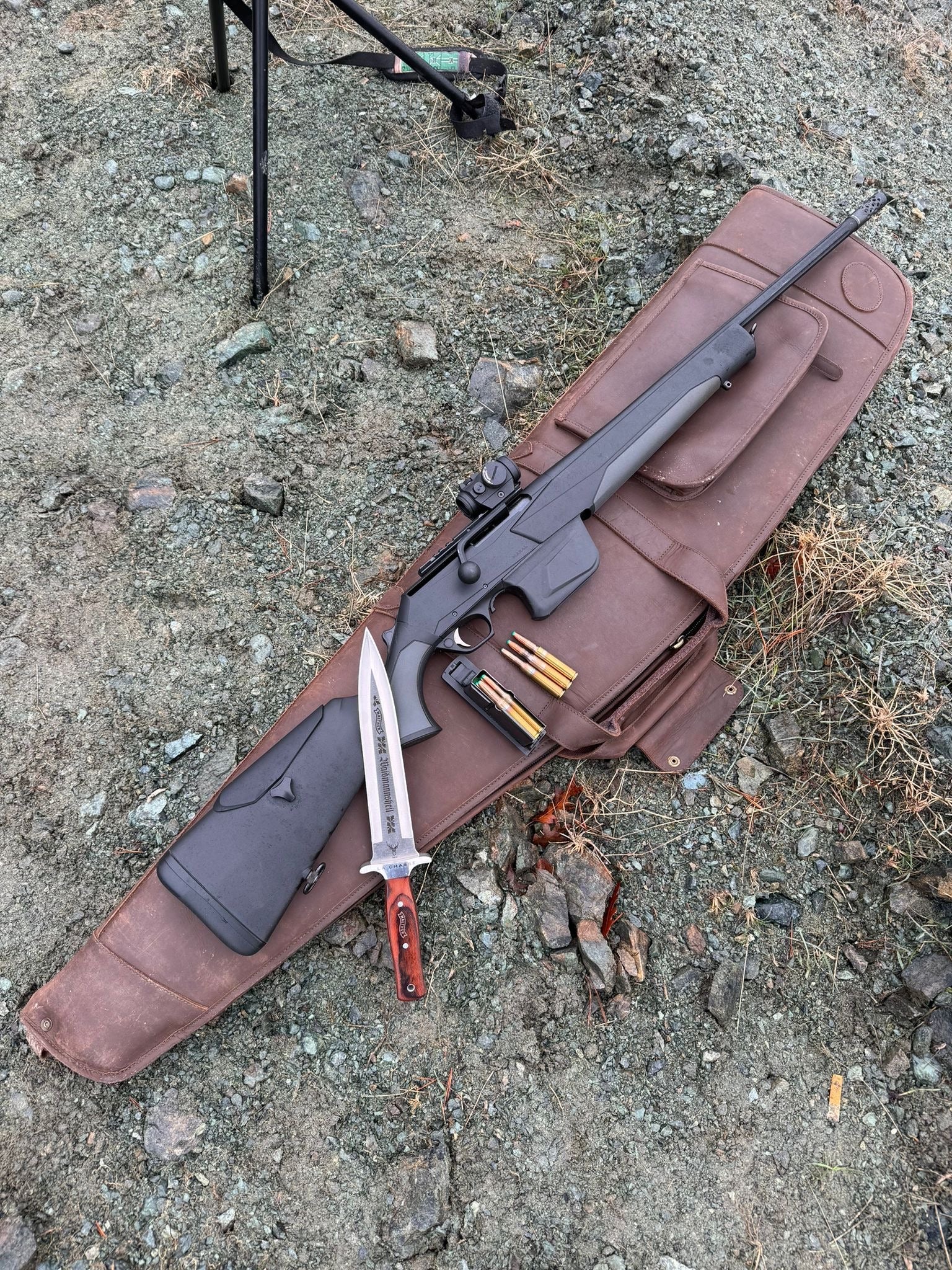 WILD BOAR HUNTING KNIFE BY WALTHER LA CHASSE SAUFANGER DRIVEN WILD BOAR KNIFE