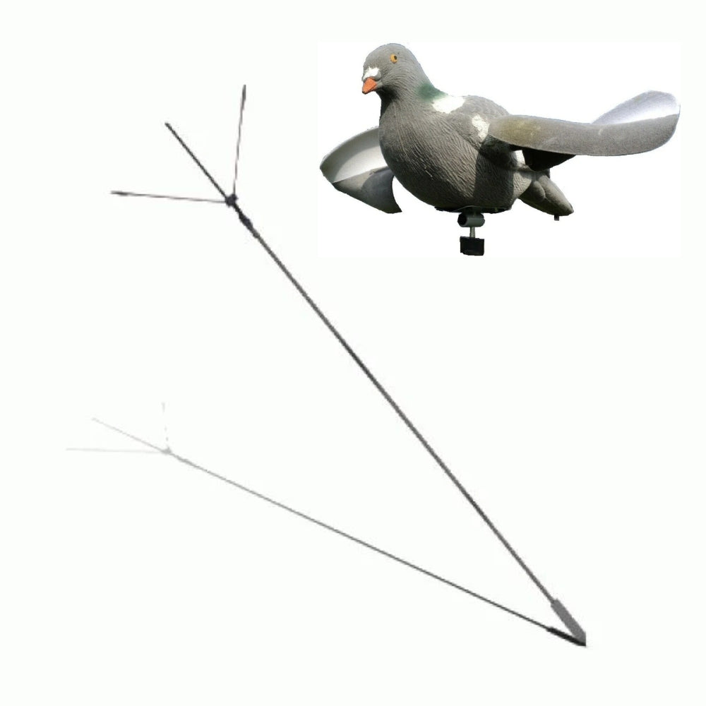 Windy Air Pro Pigeon Decoy and Bouncer Kit with realistic pigeon decoys and bounce features for effective pest control.
