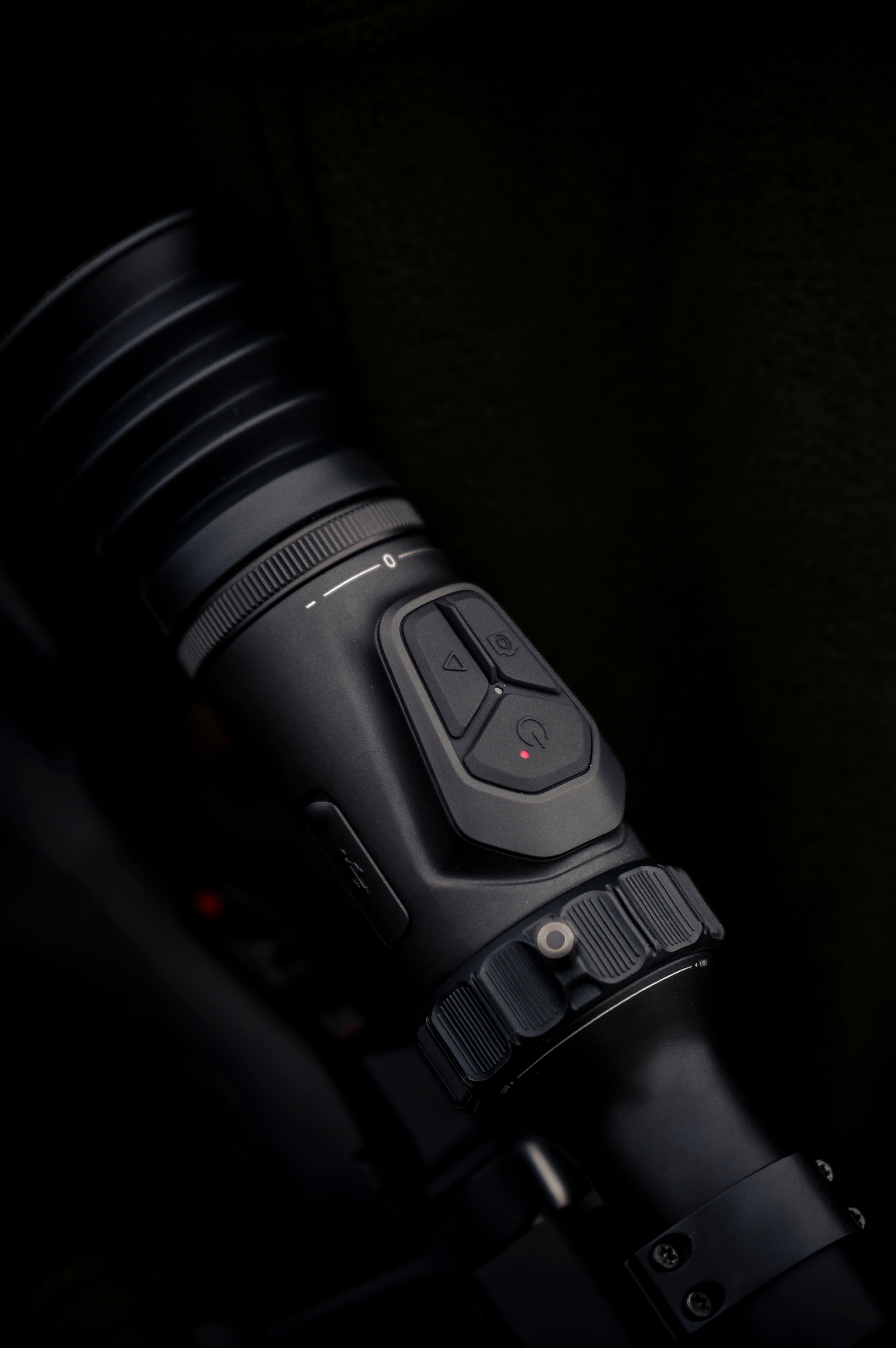 HIKMICRO Alpex A50P non-LRF digital day and night rifle scope mounted on a rifle, showing lens and scope details.