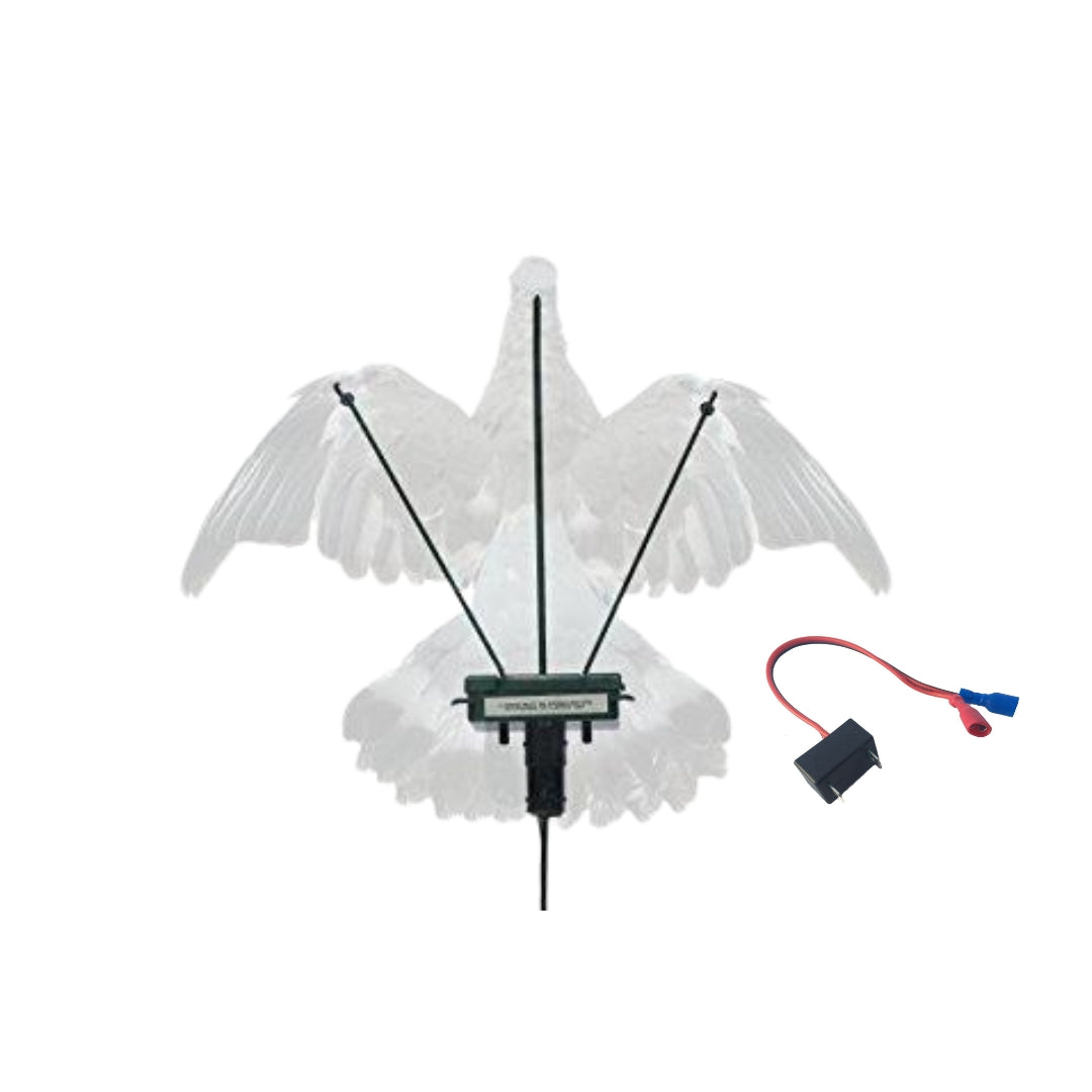 A Ford Turbo Pigeon Flapper with Timer, magnetic bird deterrent device designed to prevent pigeons from roosting.