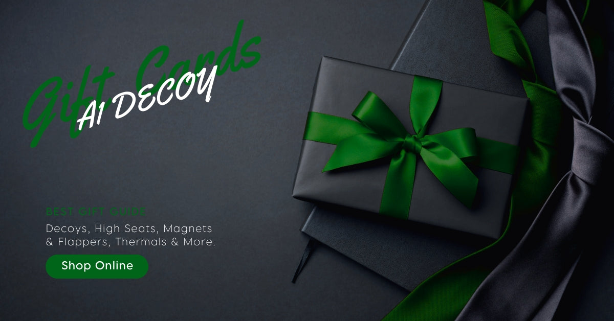 A1 Decoy LTD gift card featuring a sleek design, perfect for gifting, with the brand logo and decorative background.