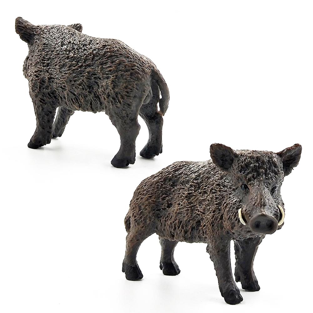 Wild boar figurine crafted by ALIEXPRESS, featuring detailed realistic design and natural wood-like finish.
