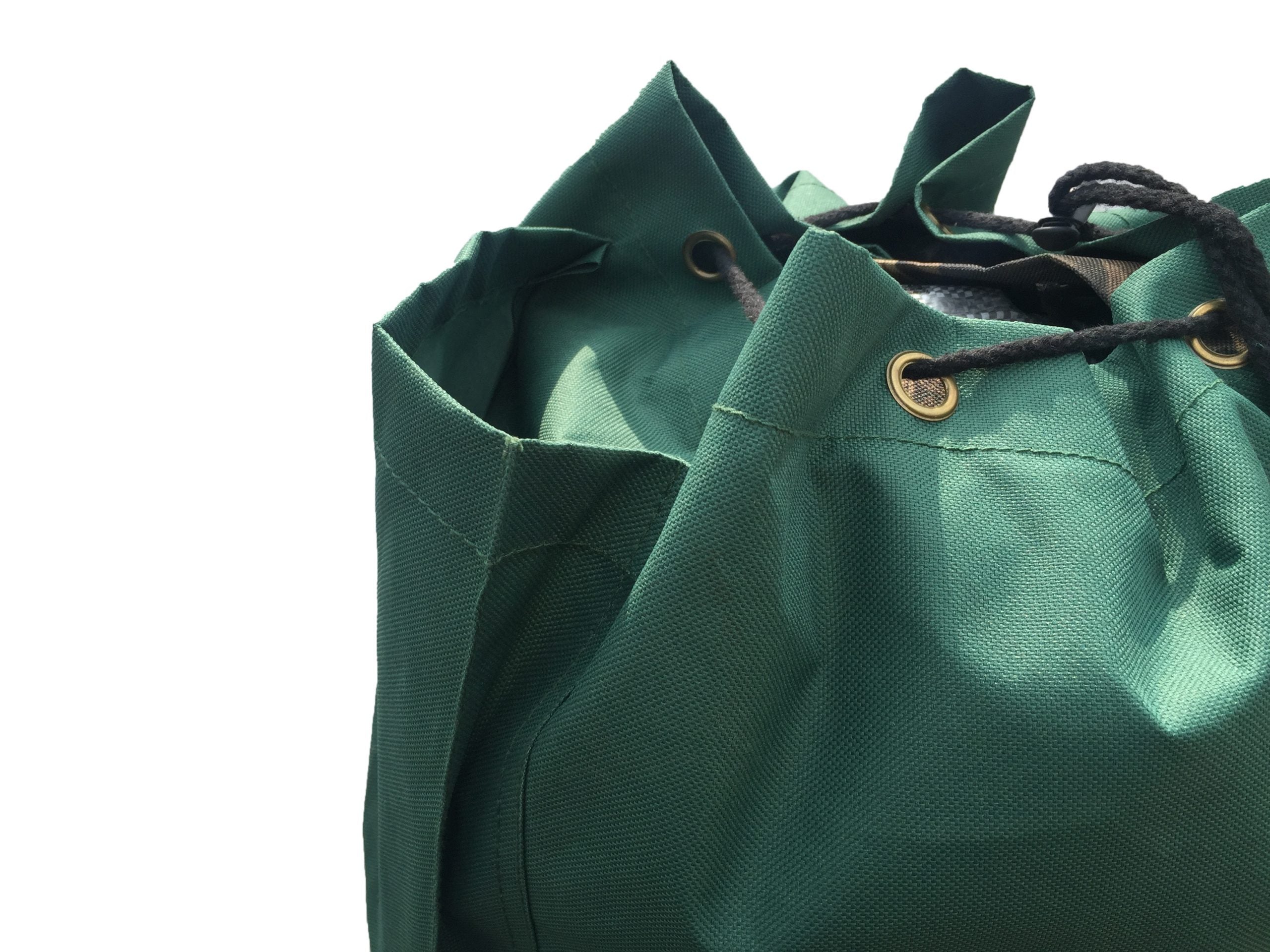 Green MEGA PRO Holdall Kit Bag by ECHO with multiple compartments and sturdy handles for easy carrying.
