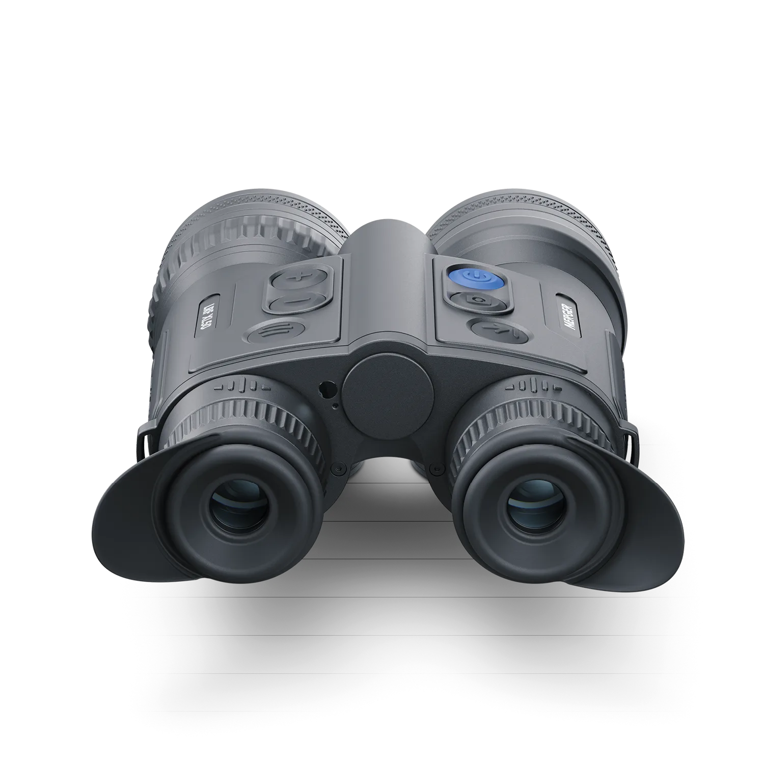Pulsar Merger LRF XL50 handheld laser rangefinder by TJACKS with digital display and ergonomic design.