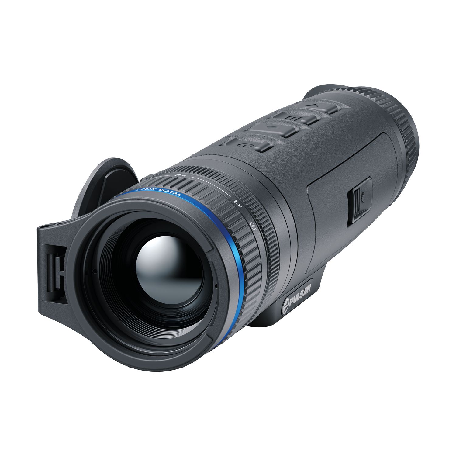 Pulsar Telos XQ35 by TJACKS, a sleek compact telescope with adjustable tripod and viewing lens, suitable for outdoor astronomy.