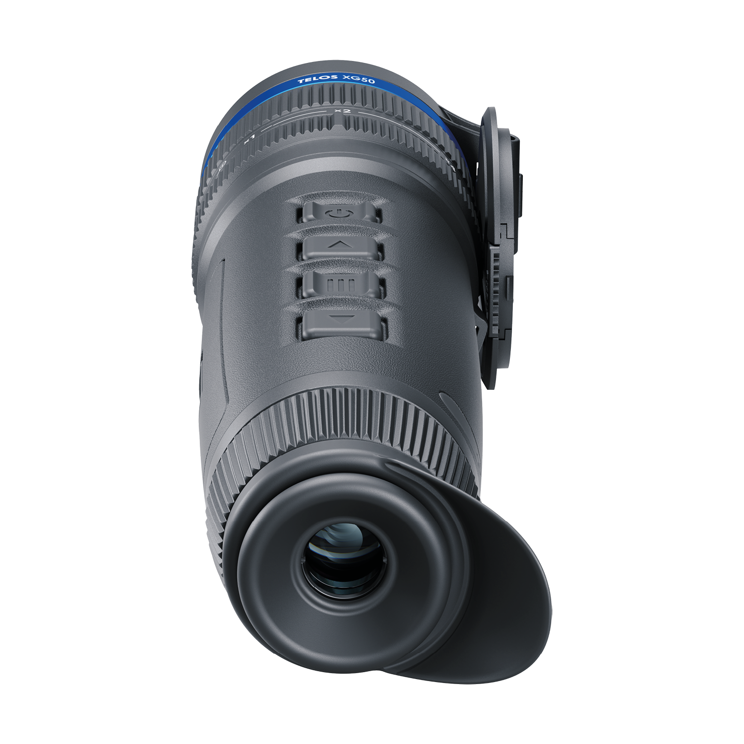 Pulsar Telos XG50 electronic device with display screen and control buttons, branded by TJACKS.