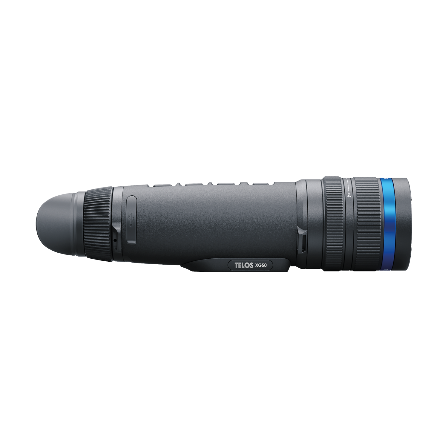 Pulsar Telos XG50 binoculars by TJACKS with black body and textured grip, featuring adjustable eyepieces and compact design.