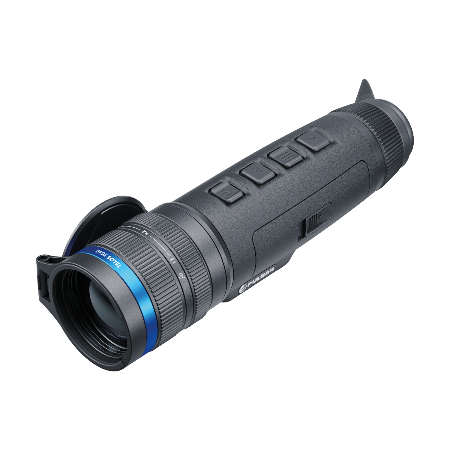 Pulsar Telos XG50 rifle scope by TJACKS with adjustable lens and tactical design for precision shooting.