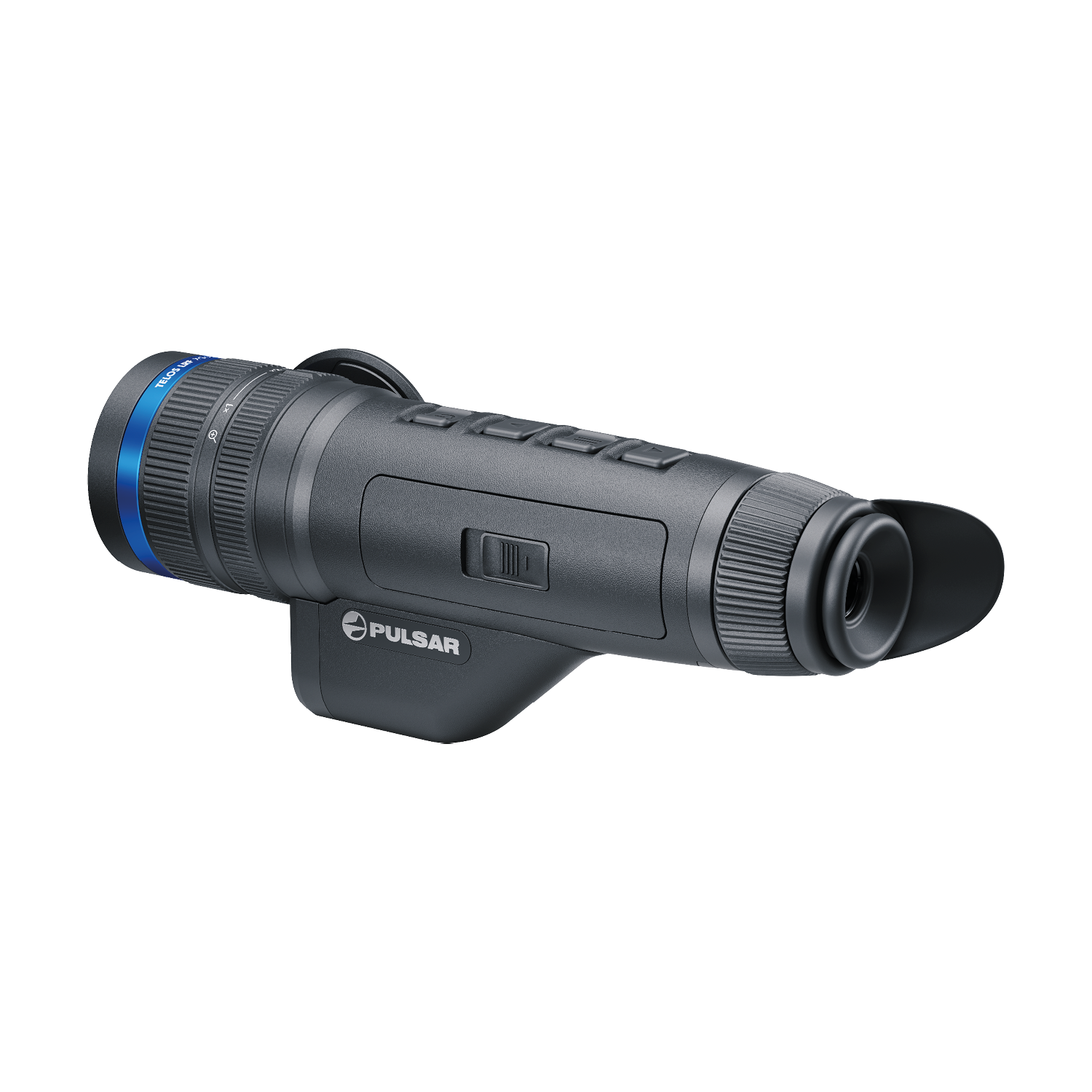 Pulsar Telos XG50 LRF Thermal Spotter by TJACKS showing the device with thermal imaging display and ergonomic design