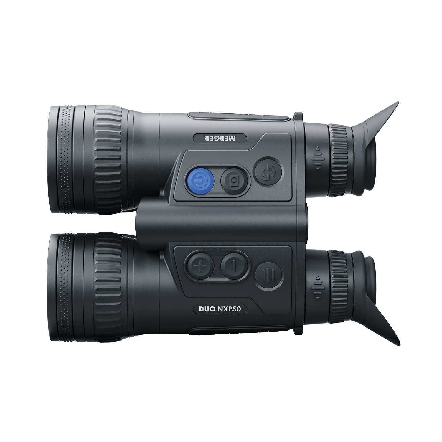 TJACKS Pulsar Merger Duo NXP50 thermal binoculars with dual lenses and thermal imaging capabilities, shown in the image.