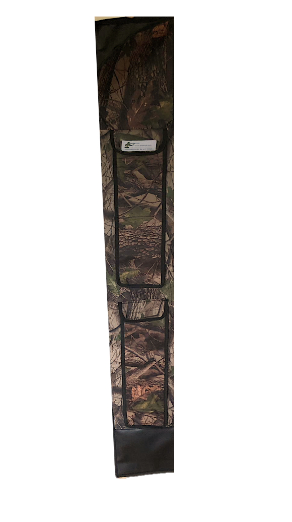 ECHO camo lofting pole bag for carrying and storing forestry tools, featuring durable fabric and adjustable straps.