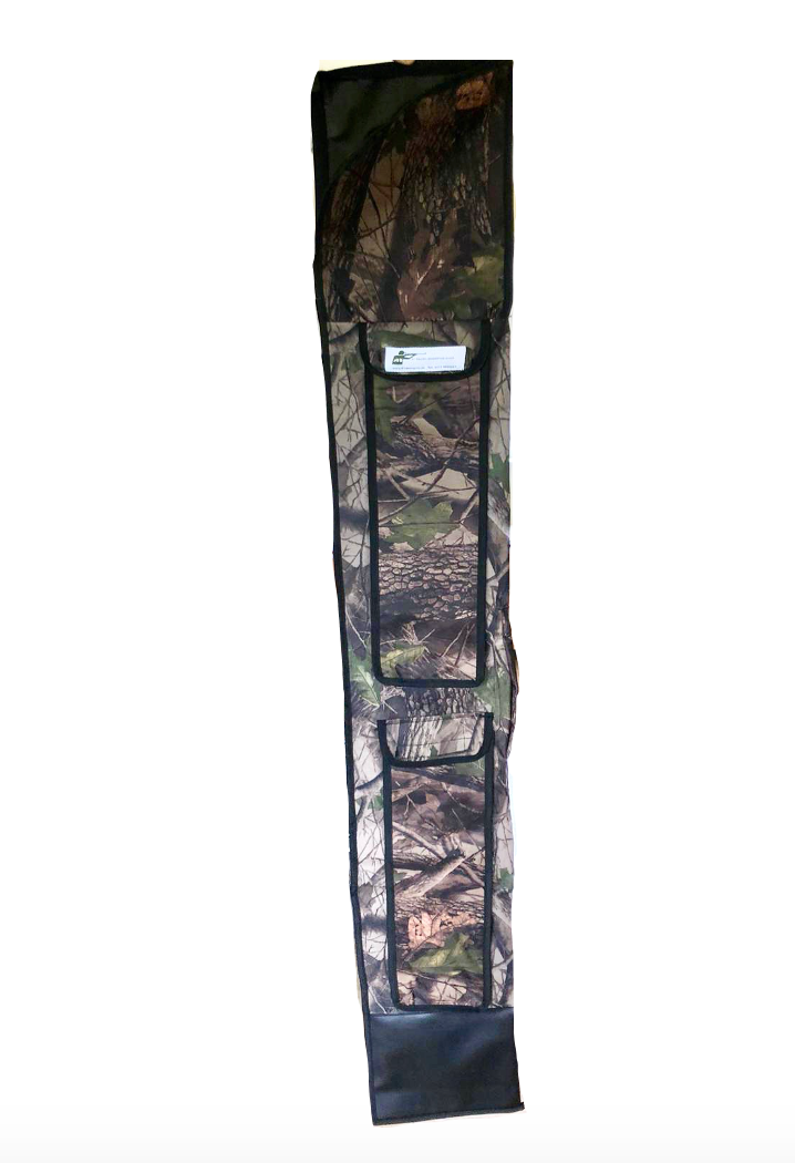ECHO Camo Lofting Pole Bag with adjustable straps and multiple compartments for easy carrying and storage of lofting poles.