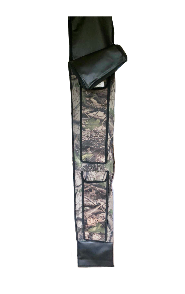 Echo Camo Lofting Pole Bag for outdoor equipment storage, featuring durable camouflage fabric and multiple compartments.