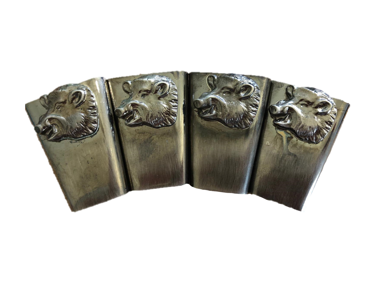 Wild boar hair pin by SPJAGD featuring a natural, textured wooden design perfect for securing hair or as a stylish accessory.