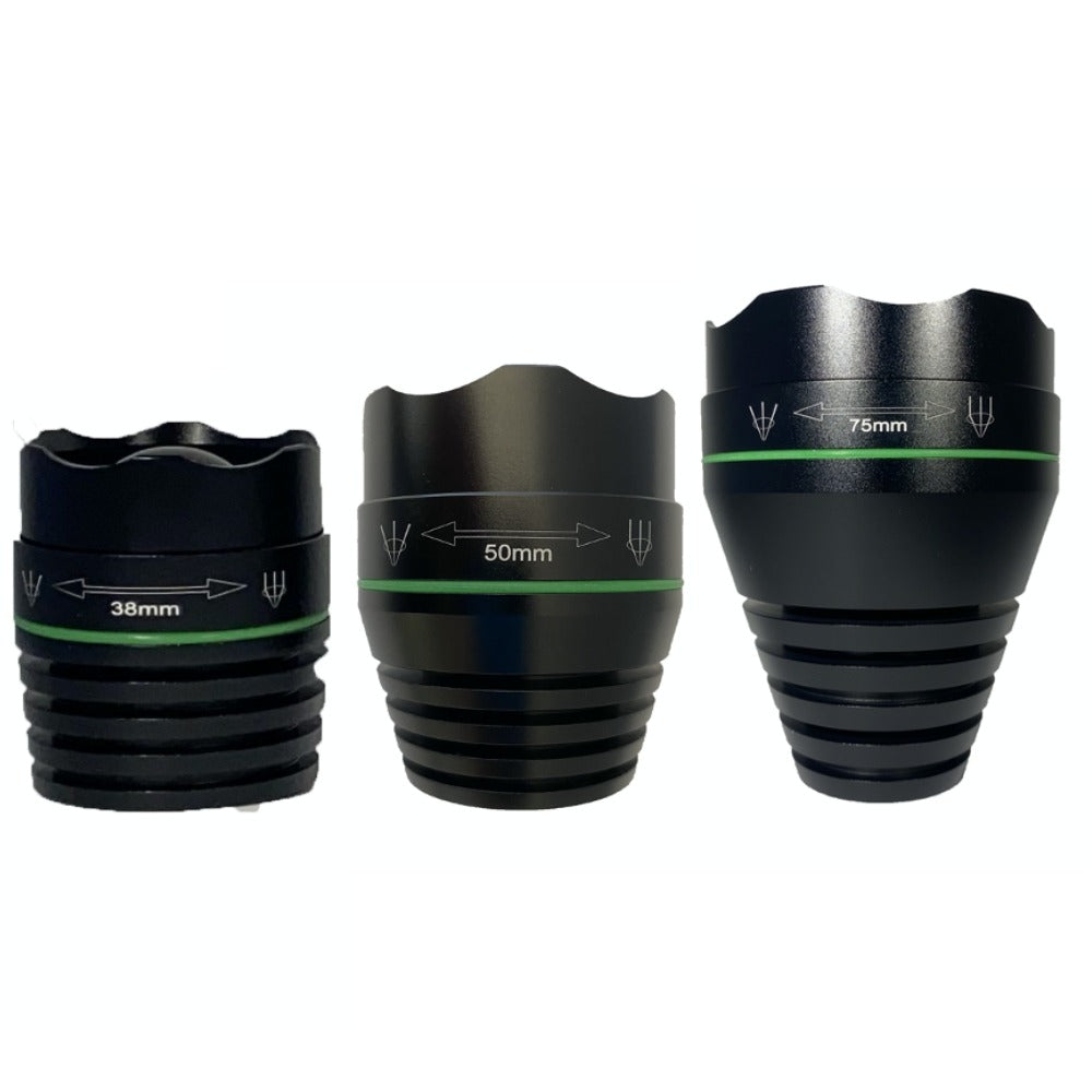 Shenzhen Home Security 50mm aspherical lens for NightSniper Supreme night vision torch, showcasing the lens and its details.