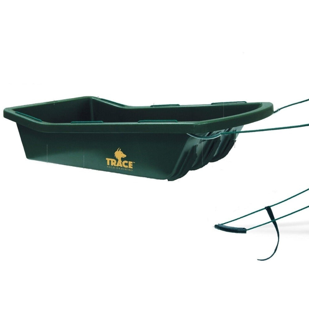 A1 Decoy Ltd big game sledge with red stag deer drag sleigh for stalking and hunting scenarios.