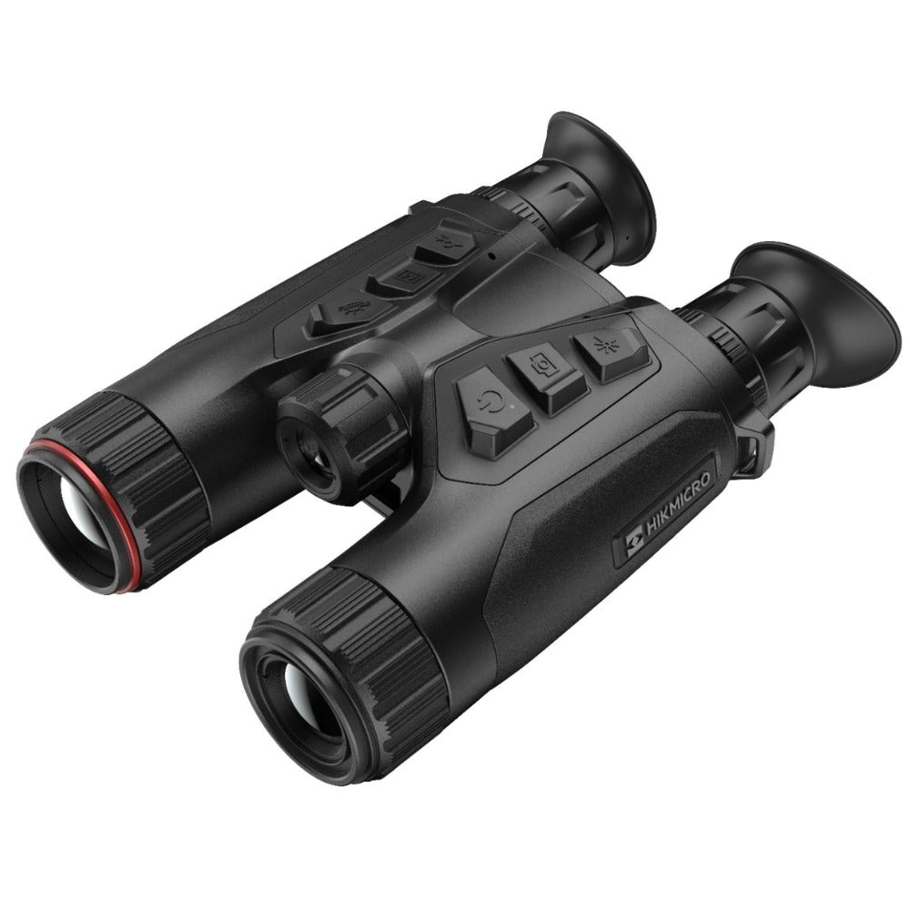 ELITE HIKMICRO HABROK Pro 35mm multi-spectrum binoculars with laser rangefinder for night vision and outdoor observation.