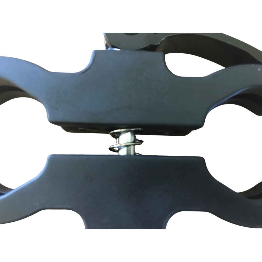 SPALE quick release adjustable scope mount for torch or laser, showing the mount's secure locking mechanism and adjustable features.