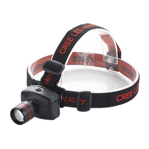 A1 Decoy CREE Head Torch with adjustable straps and bright LED light, suitable for outdoor and hands-free illumination.