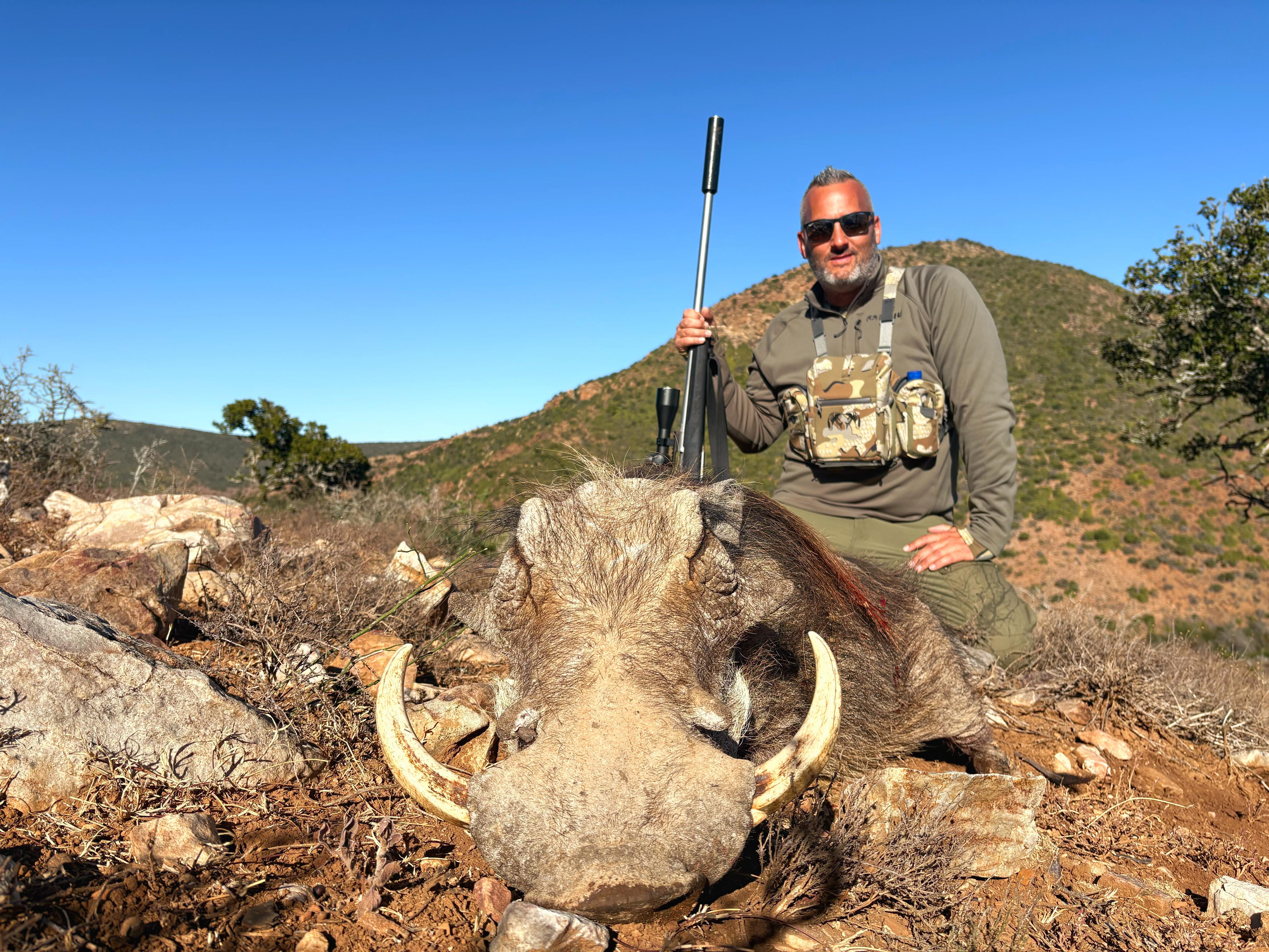 A1 DECOY LTD Africa Cull Hunt South Africa Port Elizabeth wildlife hunting decoy setup in natural terrain