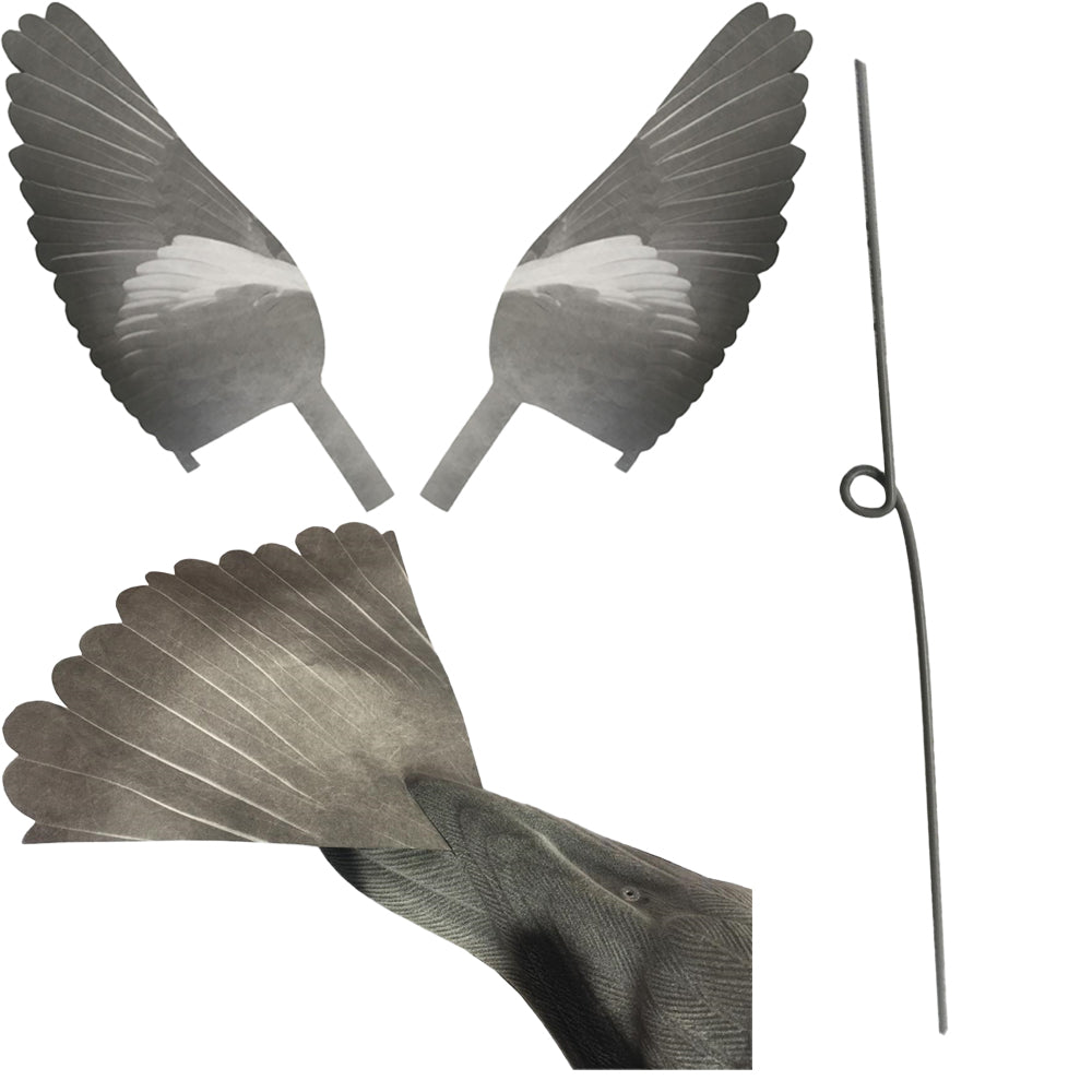 A1 Decoy PRO-FLAP Refurb Kit with magnets and flappers for duck decoys, shown in a natural outdoor setting.