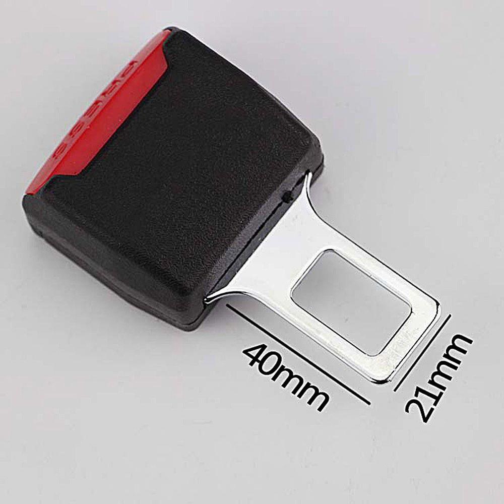 Car seat belt buckle extender from AliExpress showing a metal buckle and adjustable strap for added comfort and security.