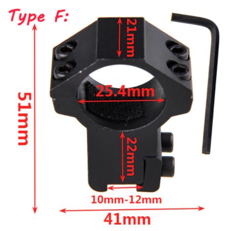 Aliexpress scope torch mounts for Picatinny and dovetail rails, metal mounting brackets for tactical firearm accessories.