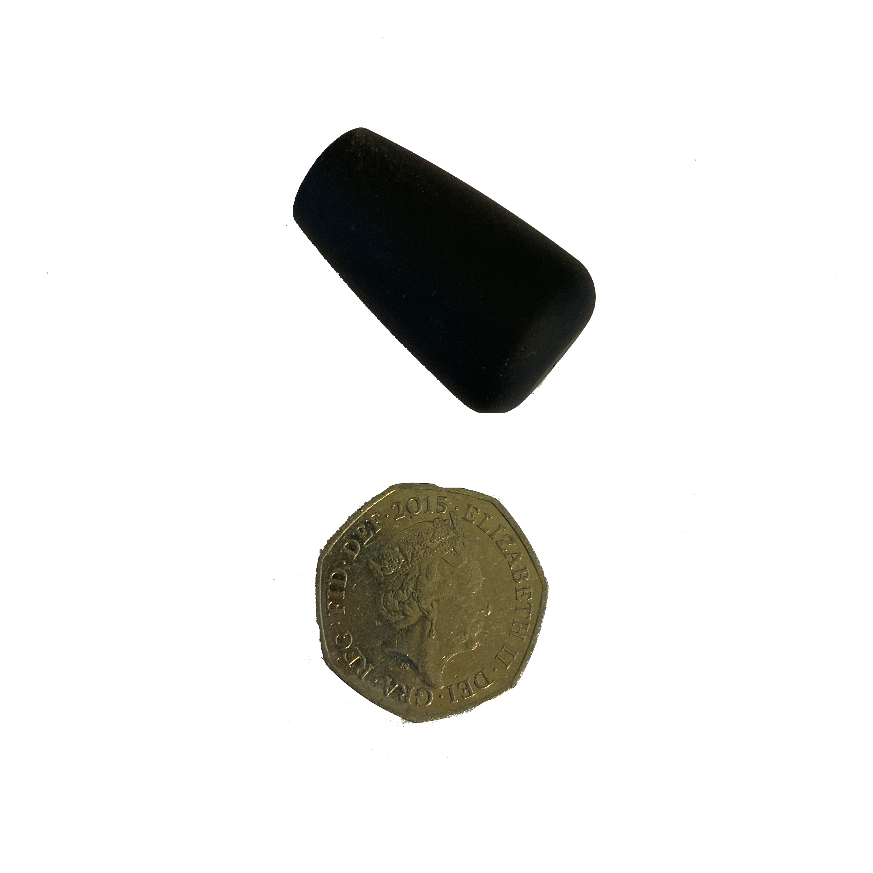 Black or orange Blaser bolt knobs for R8 and R93 rifles, featuring a durable, ergonomic design for secure grip.
