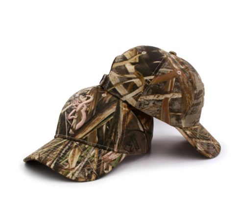 Browning camo hats with blaze orange and camouflage pattern, outdoor hunting hats from AliExpress