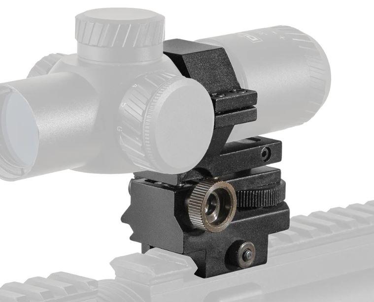 Adjustable windage and elevation rifle scope with 30mm/25mm rings and quick detach mount for precise shooting.