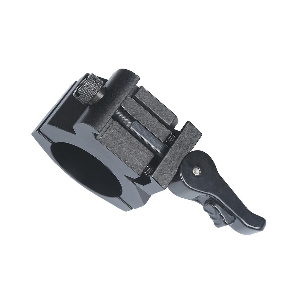 Pair of heavy-duty 30mm quick-release low rail sniper scope mounts for rifles, black aluminum construction.