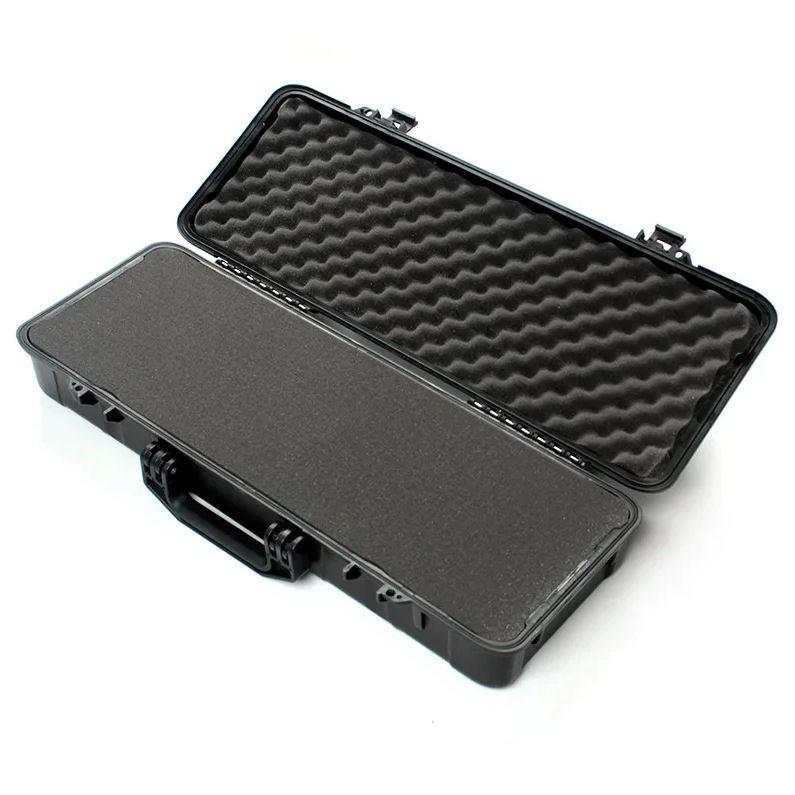 Hard shell padded ammo case from ALIEXPRESS with secure zipper and foam interior for firearm or ammunition storage.