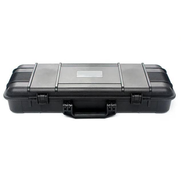 Hard shell padded ammo case from ALIEXPRESS with secure zipper closure and protective foam interior for firearm accessories.