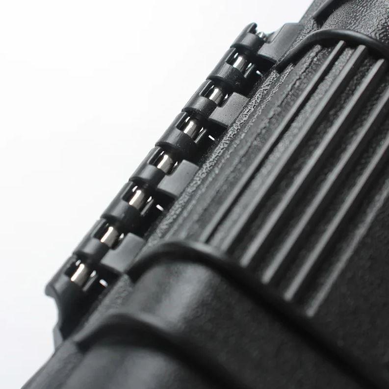 Hard shell padded ammo case by ALIEXPRESS with secure zipper and foam interior for firearm and ammunition storage.
