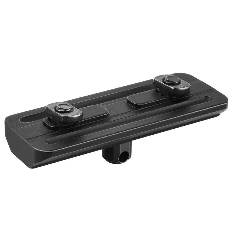 Low profile ALIEXPRESS Picatinny bipod adapter mount with sling stud for firearm accessories.