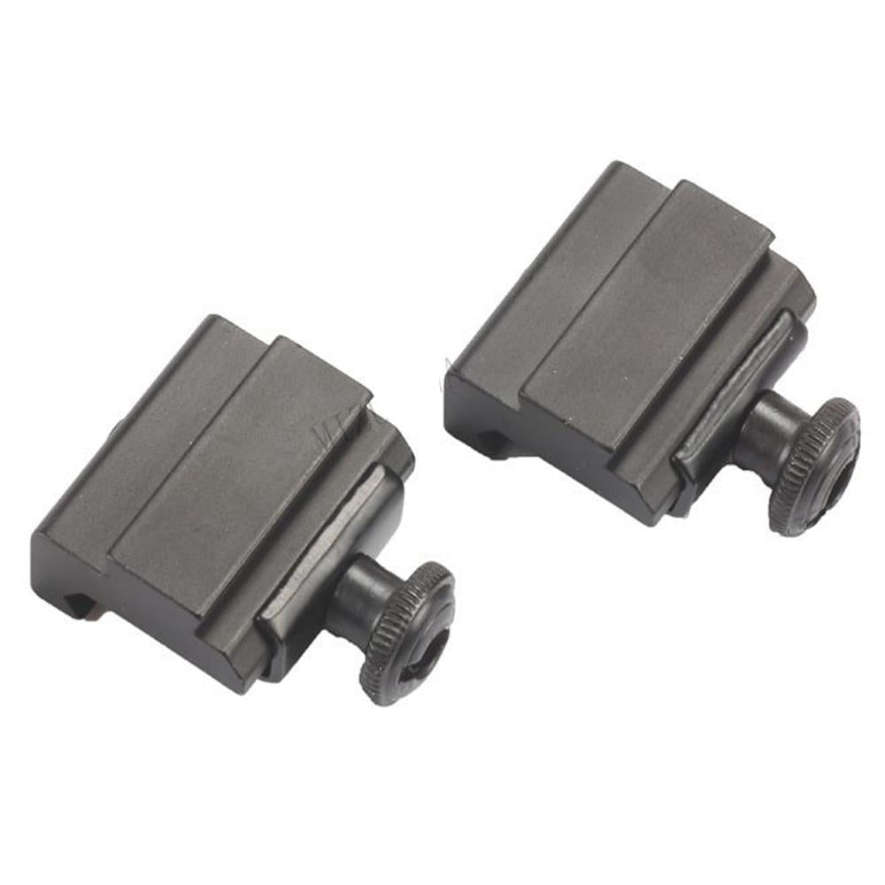 Pair of ALIEXPRESS Weaver picatinny to dovetail rail adapters for firearm scope mounts and accessory installation.
