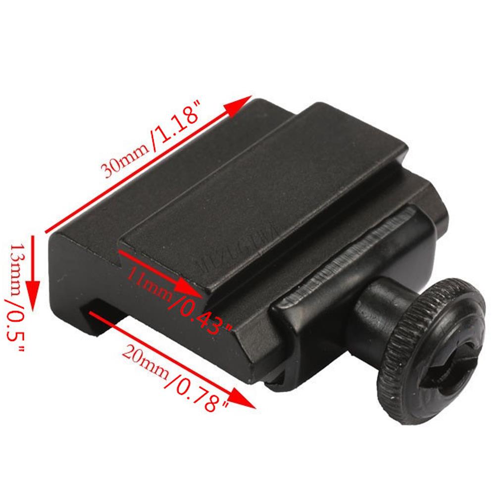 Pair of ALIEXPRESS Weaver Picatinny to dovetail rail adapters for firearm mounts, showing the metal base adapters on a white background.