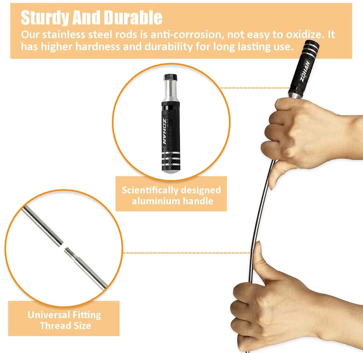 ALIEXPRESS Zohan 12 Gauge Shotgun Cleaning Kit with brushes and cleaning tools for firearm maintenance.