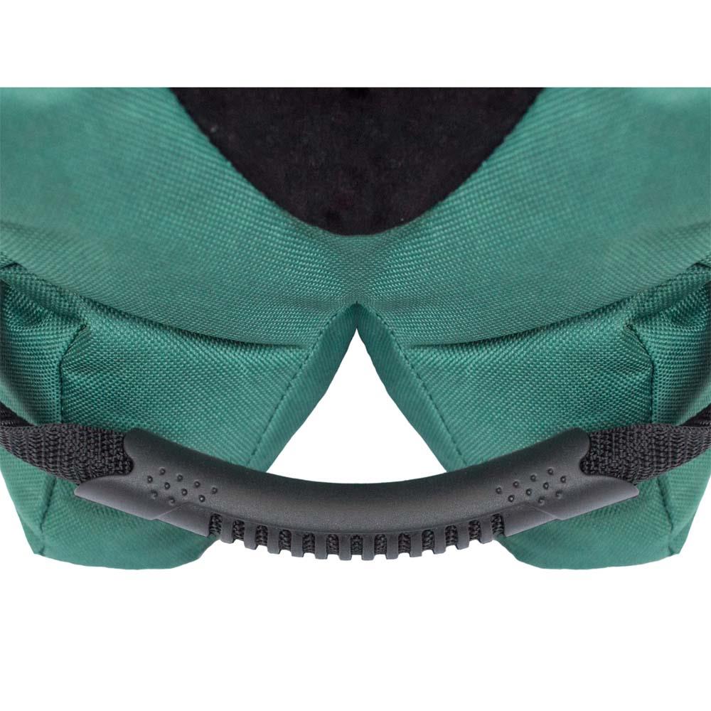 Unfilled green shooting gun rest by AliExpress, designed for steady firearm support during shooting practice or competitions.