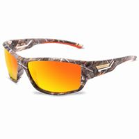 Amber camouflage hunting glasses from ALIEXPRESS with tinted lenses and durable frame for outdoor hunting activities.