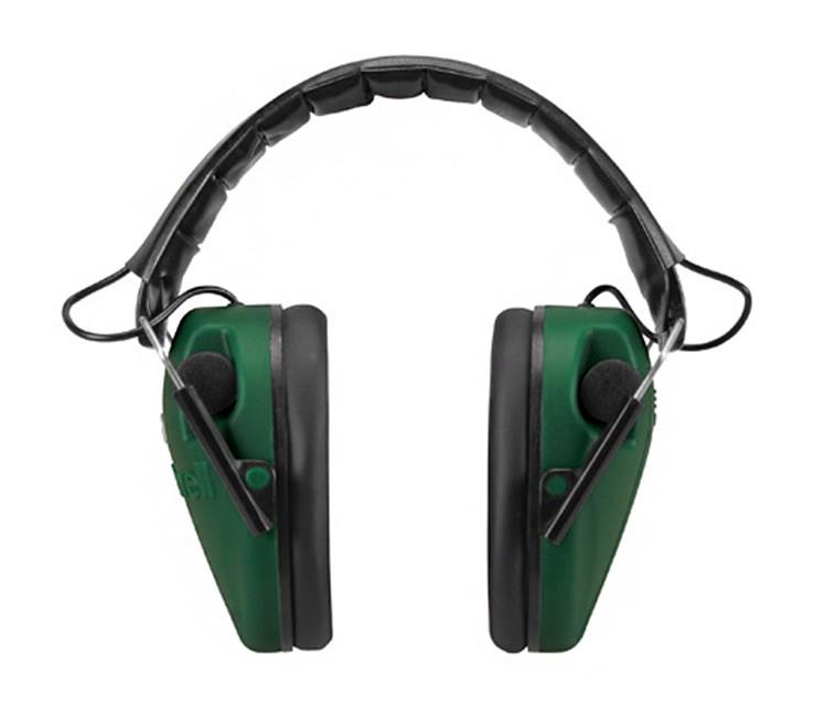 Caldwell Electronic Ear Defenders E-Max Slim in black with sleek design and adjustable headband for hearing protection