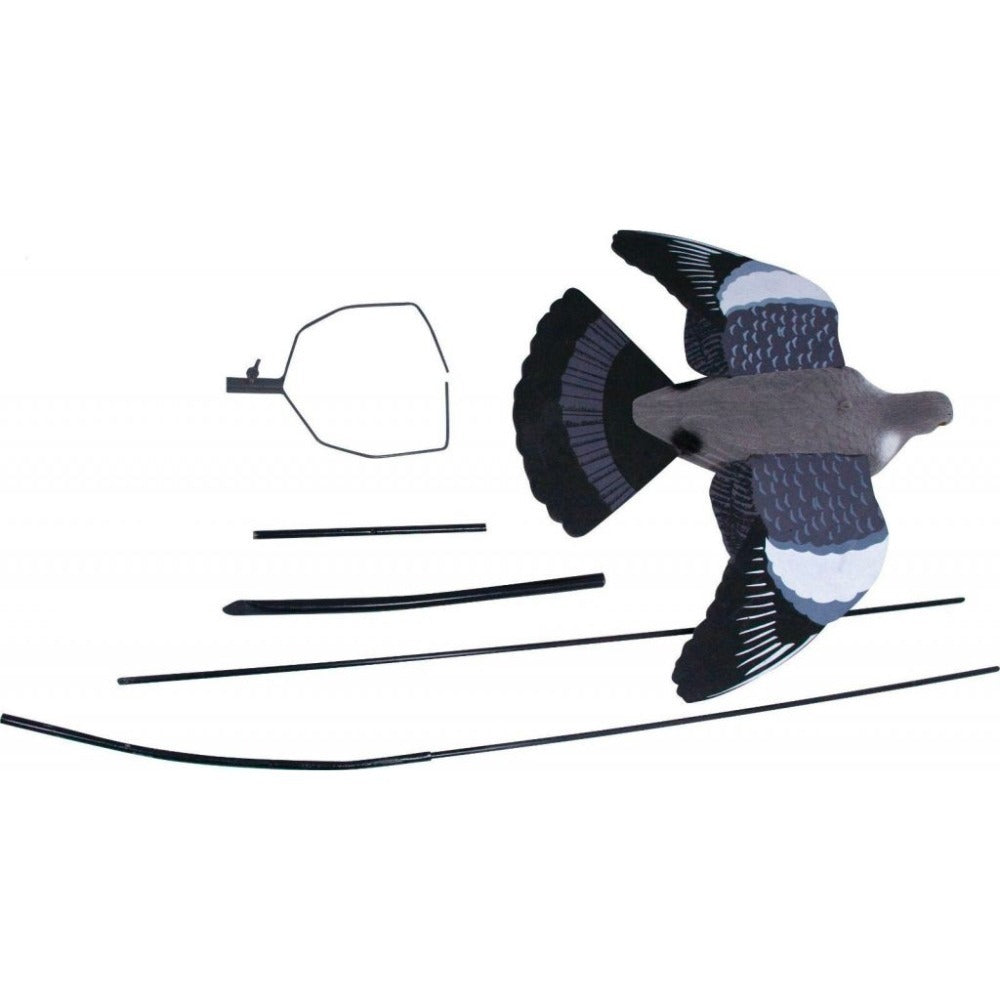 DALE Ultimate Pigeon Decoy Kit with bouncer and floater decoys for effective bird control in outdoor spaces.