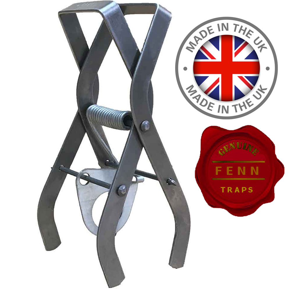 DB Springs Scissor Mole Vermin Fenn Trap for effective underground pest control, featuring sturdy metal construction.