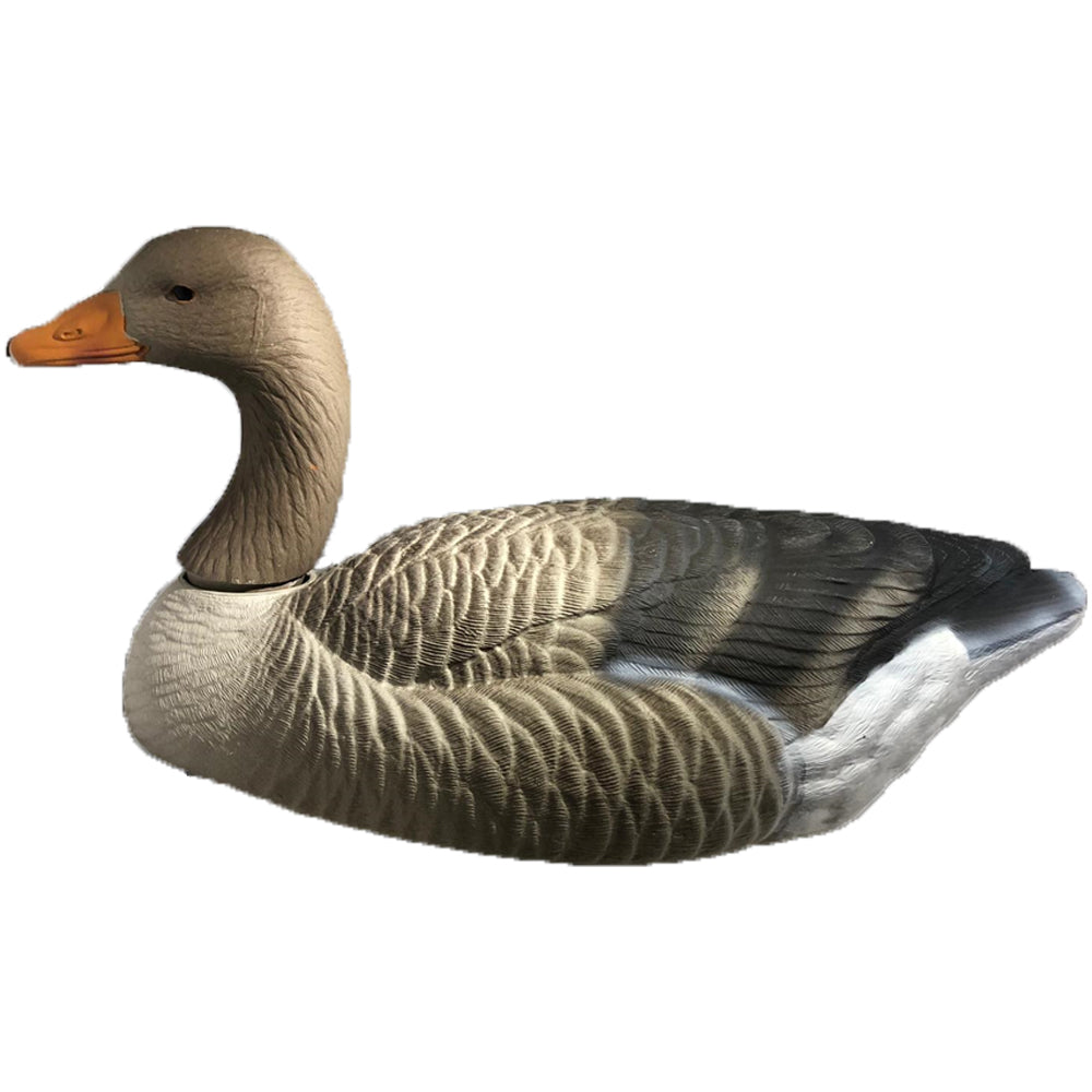 Decnett Flambeau Greylag Floater decoy with weighted keel for waterfowl hunting, realistic and durable waterfowl decoy.